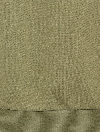 Sweatshirt lisa em moletão cardado liso