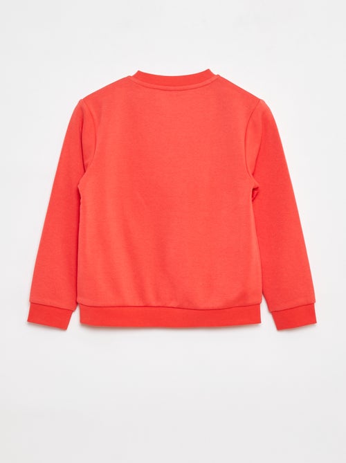 Sweatshirt lisa em moletão cardado liso - Kiabi