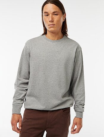 Sweatshirt lisa em moletão leve