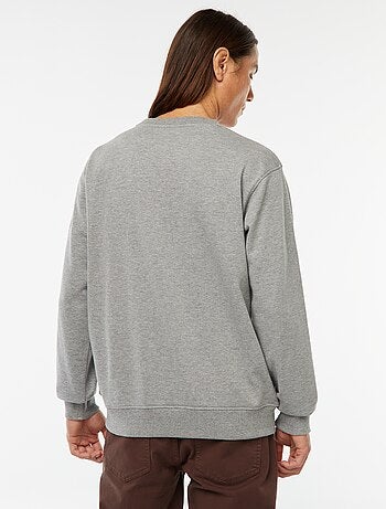 Sweatshirt lisa em moletão leve
