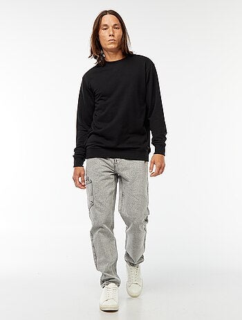 Sweatshirt lisa em moletão leve