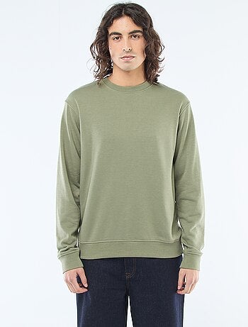 Sweatshirt lisa em moletão leve