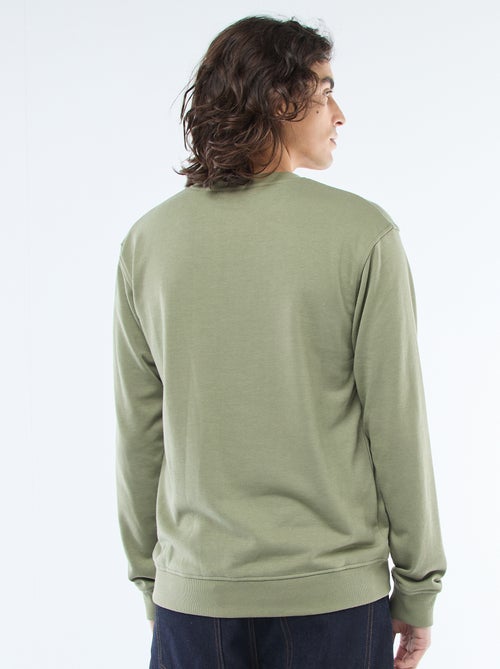 Sweatshirt lisa em moletão leve - Kiabi