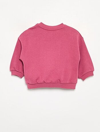 Sweatshirt lisa em moletão não cardado para criança - Kiabi