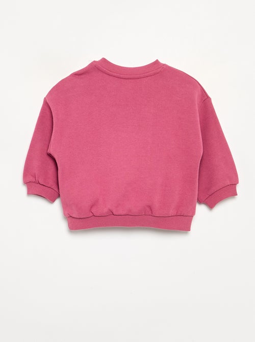Sweatshirt lisa em moletão não cardado para criança - Kiabi - Kiabi