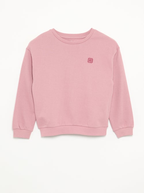 Sweatshirt lisa em moletão não cardado para menina - Kiabi - Kiabi
