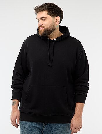 Sweatshirt liso com capuz em french terry