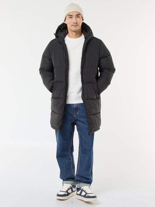 Sweatshirt liso de gola redonda em moletom cardado - Kiabi