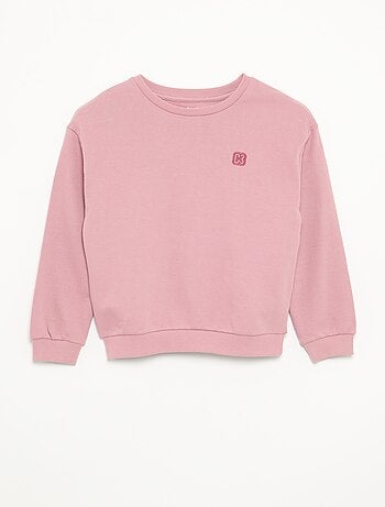 Sweatshirt liso de moletão não cardado - Kiabi