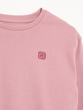 Sweatshirt liso de moletão não cardado - Kiabi