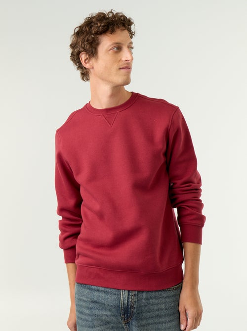 Sweatshirt liso em moletão cardado - Kiabi Sweatshirt liso em moletão cardado - Kiabi