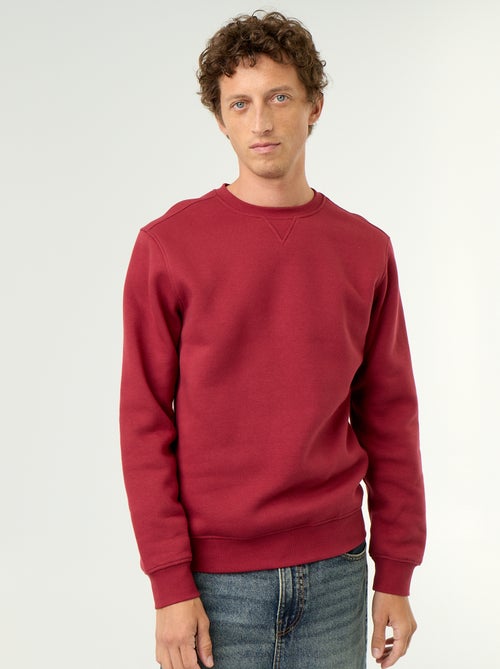 Sweatshirt liso em moletão cardado - Kiabi Sweatshirt liso em moletão cardado - Kiabi
