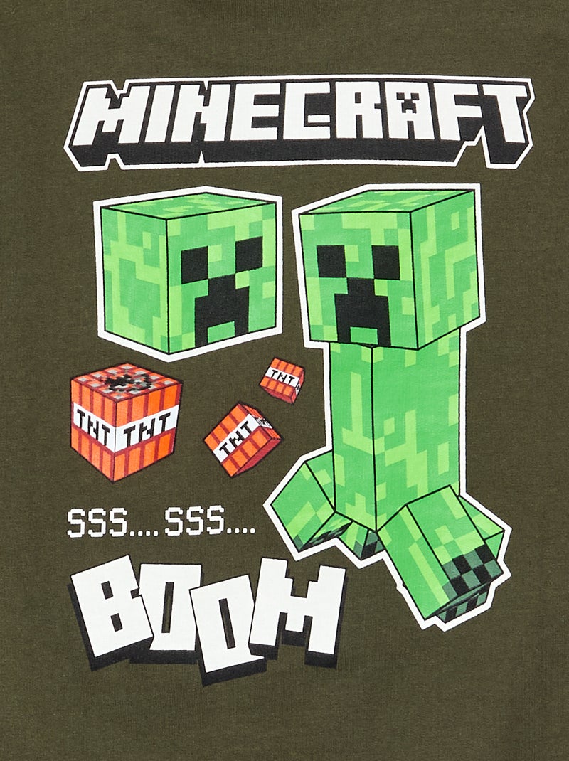Sweatshirt liso 'Minecraft' Verde - Kiabi