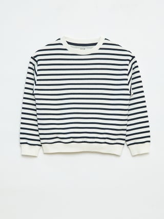 Sweatshirt loose com estampado