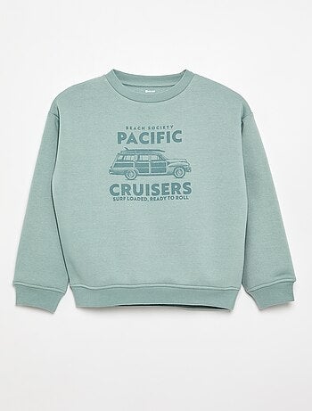 Sweatshirt loose com estampado