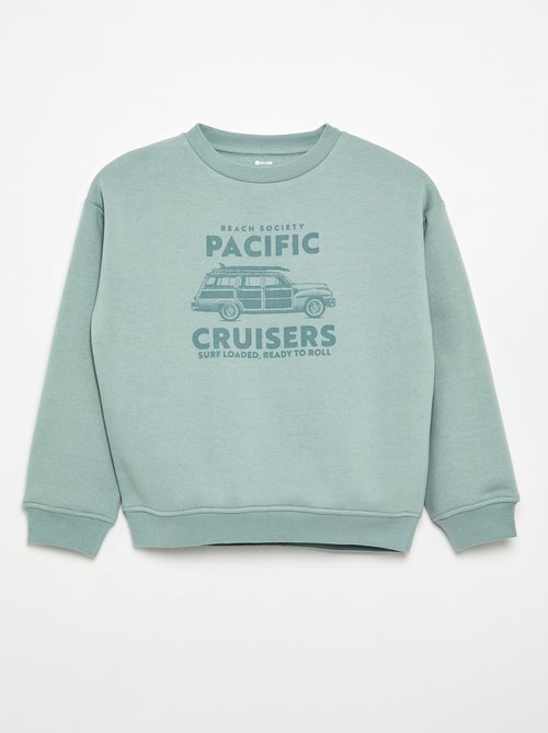 Sweatshirt loose com estampado - Kiabi