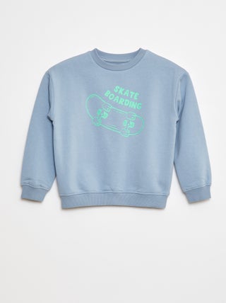 Sweatshirt loose com estampado
