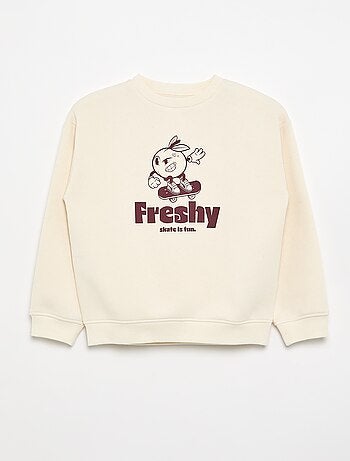 Sweatshirt loose com estampado