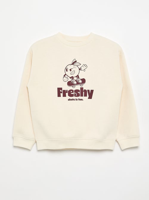 Sweatshirt loose com estampado - Kiabi