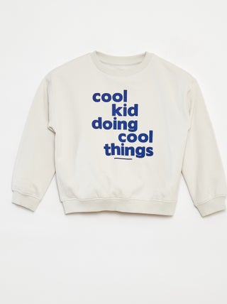 Sweatshirt loose com estampado