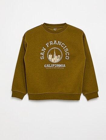 Sweatshirt loose com estampado