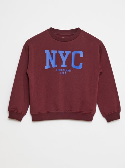 Sweatshirt loose com estampado - Kiabi