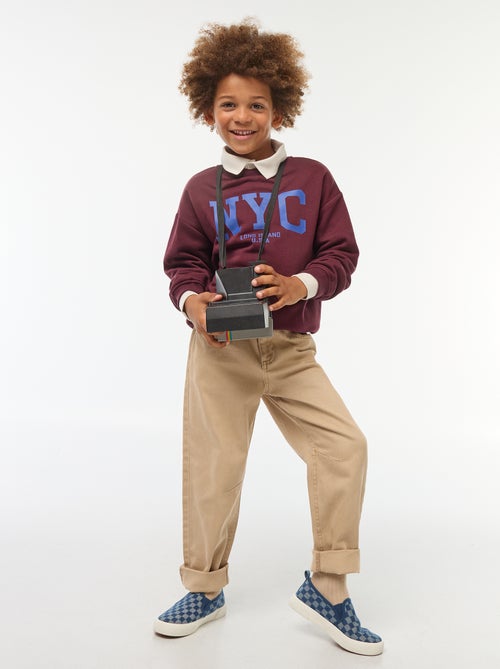 Sweatshirt loose com estampado - Kiabi