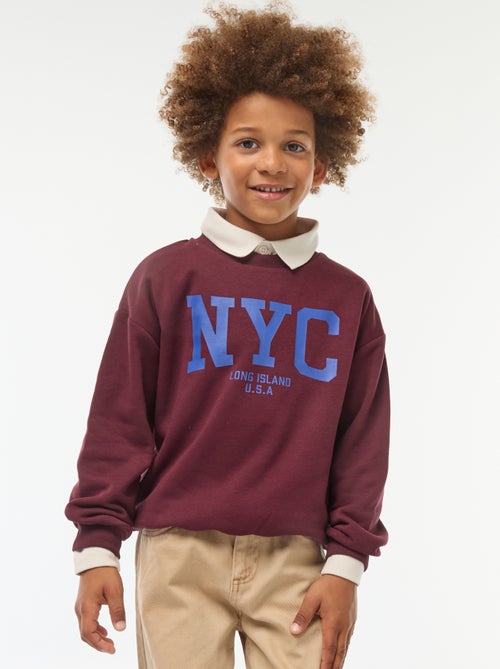 Sweatshirt loose com estampado - Kiabi