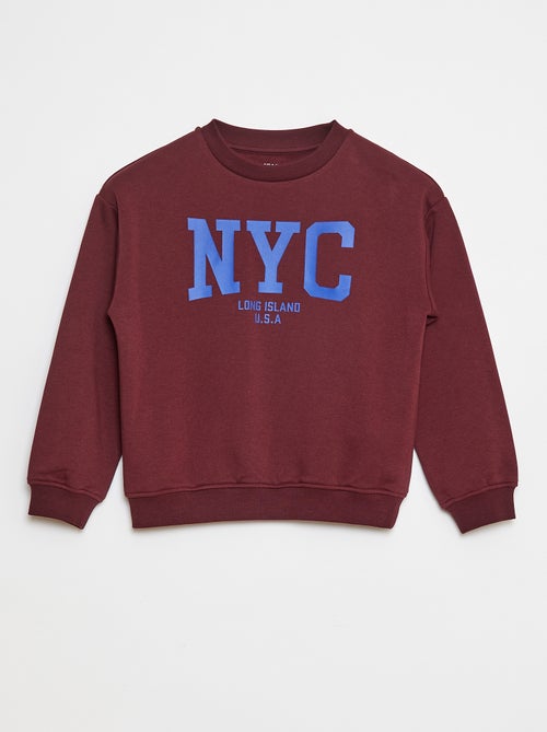 Sweatshirt loose com estampado - Kiabi