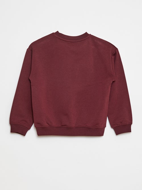 Sweatshirt loose com estampado - Kiabi