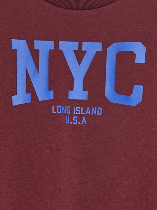 Sweatshirt loose com estampado - Kiabi