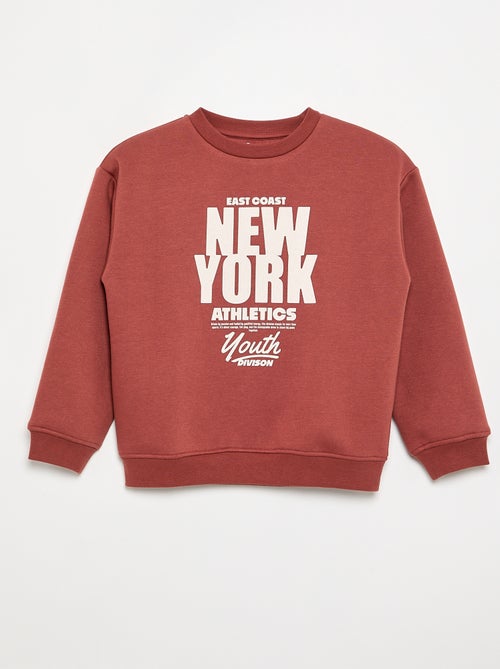 Sweatshirt loose com estampado - Kiabi