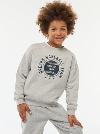 Sweatshirt loose com estampado