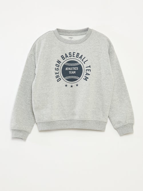 Sweatshirt loose com estampado - Kiabi