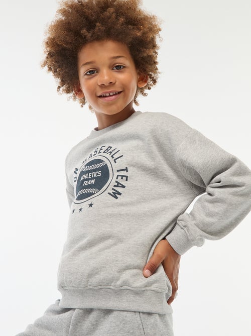 Sweatshirt loose com estampado - Kiabi