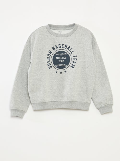 Sweatshirt loose com estampado - Kiabi