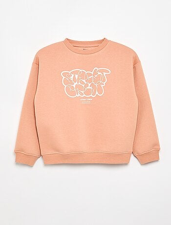 Sweatshirt loose com estampado