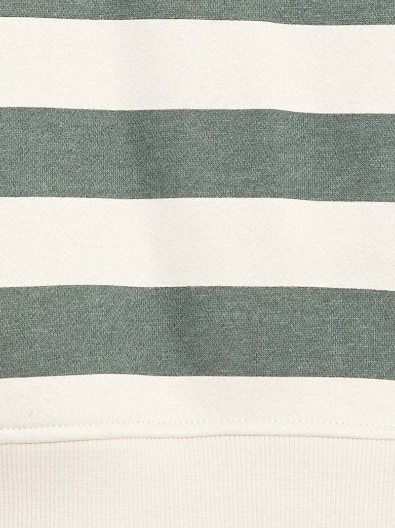 Sweatshirt loose com estampado Verde - Kiabi