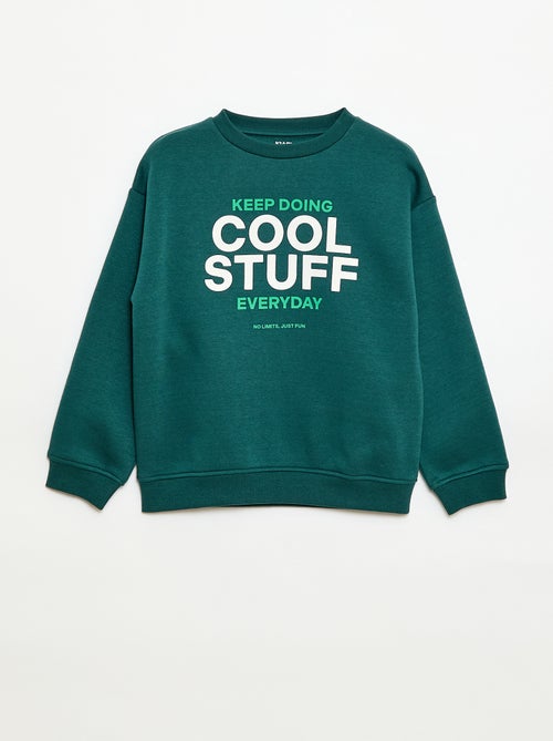 Sweatshirt loose com estampado - Kiabi