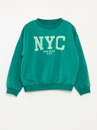 Sweatshirt loose com estampado