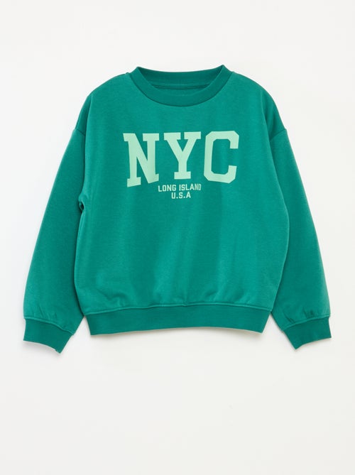 Sweatshirt loose com estampado - Kiabi
