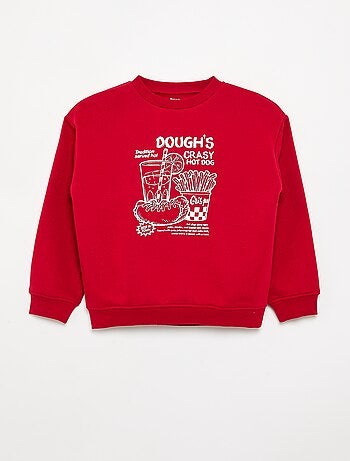 Sweatshirt loose com estampado