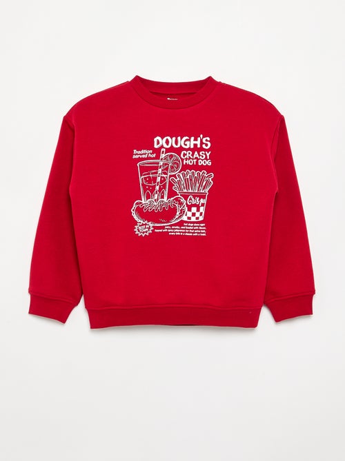 Sweatshirt loose com estampado - Kiabi Sweatshirt loose com estampado - Kiabi