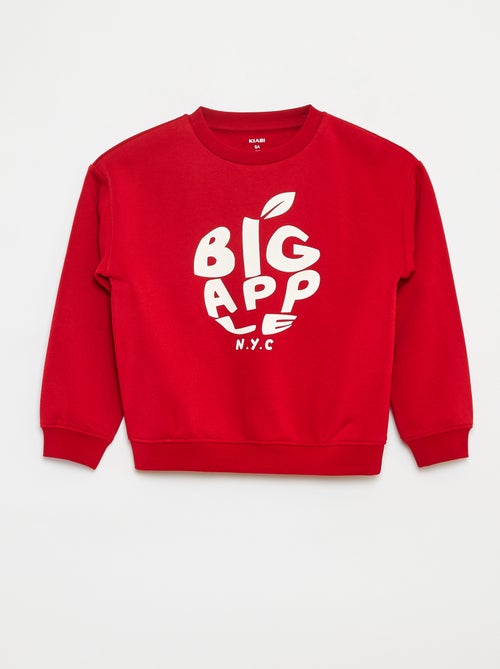 Sweatshirt loose com estampado - Kiabi