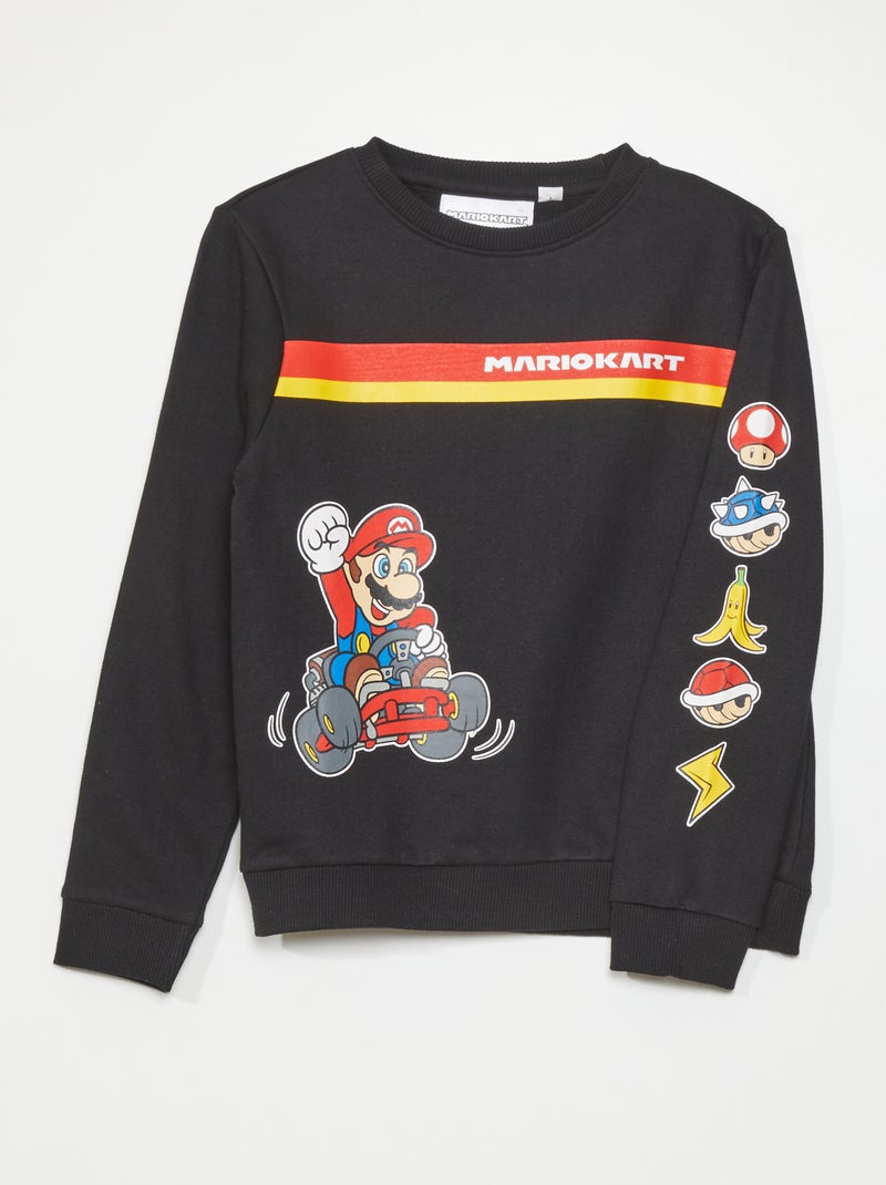 Sweatshirt 'Mário Kart' Preto - Kiabi