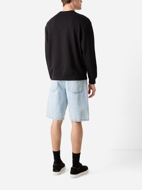 Sweatshirt masculina calvin klein jeans badge terry preta - Kiabi Sweatshirt masculina calvin klein jeans badge terry preta - Kiabi