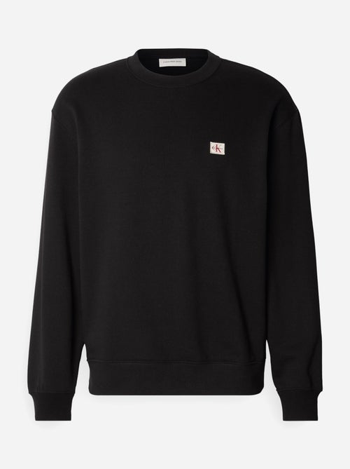 Sweatshirt masculina calvin klein jeans badge terry preta - Kiabi Sweatshirt masculina calvin klein jeans badge terry preta - Kiabi