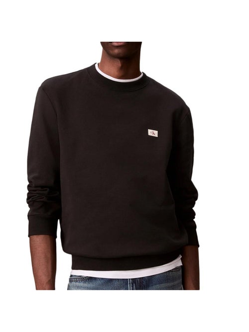 Sweatshirt masculina calvin klein jeans badge terry preta - Kiabi Sweatshirt masculina calvin klein jeans badge terry preta - Kiabi