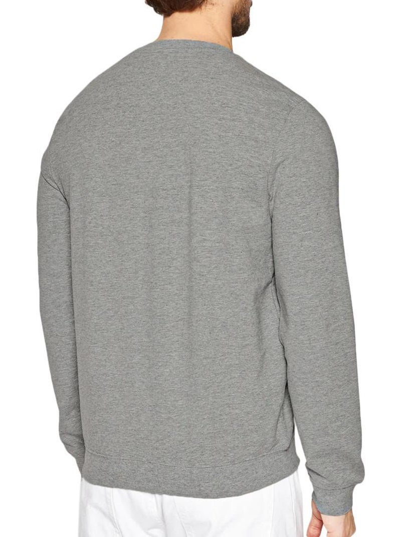 Sweatshirt masculina guess com logótipo triângulo cinzento Cinza-prateado - Kiabi