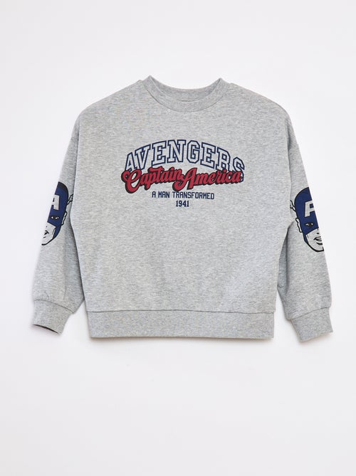 Sweatshirt matizada 'Capitão América' - Kiabi